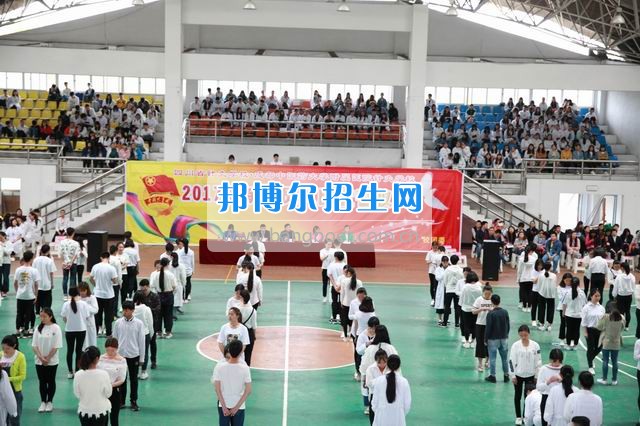 成都中醫(yī)藥大學(xué)附院針灸學(xué)校龍泉校區(qū)舉行2017年新團(tuán)員入團(tuán)宣誓儀式