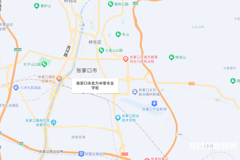 張家口市北方中等專業(yè)學(xué)校地址，乘車路線