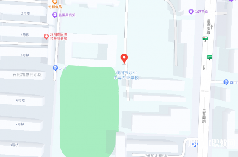 濮陽油田職業(yè)中等專業(yè)學校地址，乘車路線