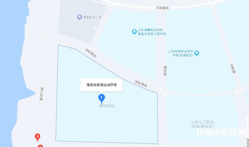 濰坊市體育運動學校地址，乘車路線