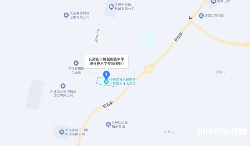 瓦房店市機(jī)械制造中等職業(yè)技術(shù)學(xué)校地址，乘車路線