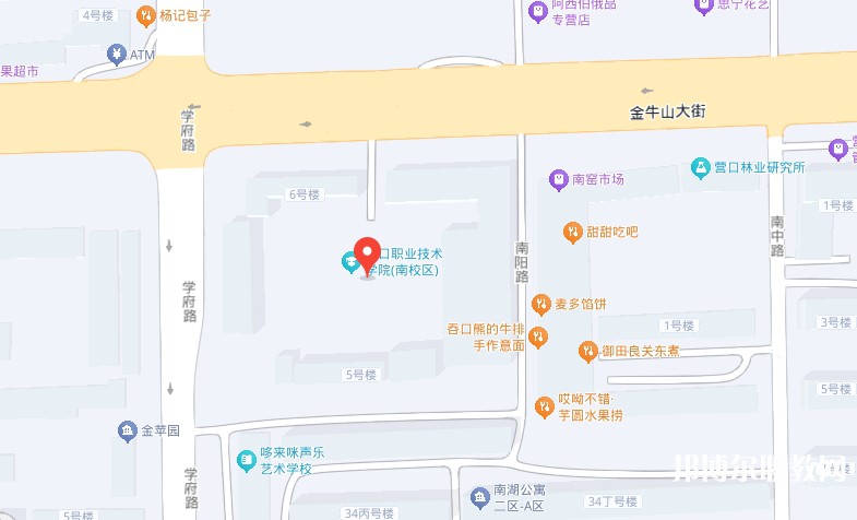 營口市信息技術(shù)學(xué)校地址，乘車路線