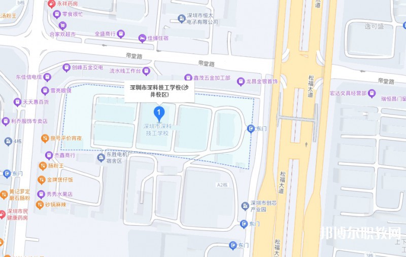 深圳市深科技工學(xué)校地址，乘車路線