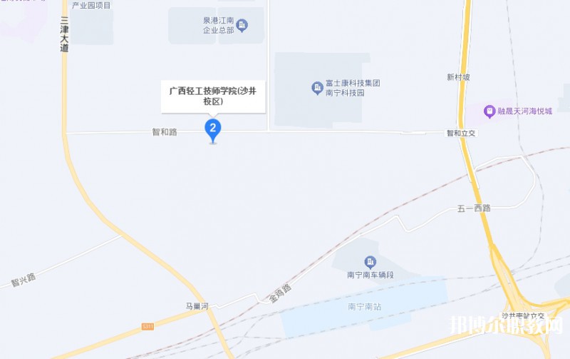 廣西輕工技師學(xué)院預(yù)備技師班地址，乘車路線